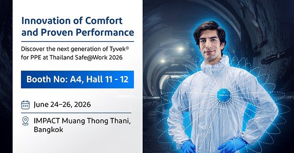 DuPont sẽ ra mắt cải tiến mới trong dòng Tyvek® tại Safe@Work 2026 ở Thái Lan