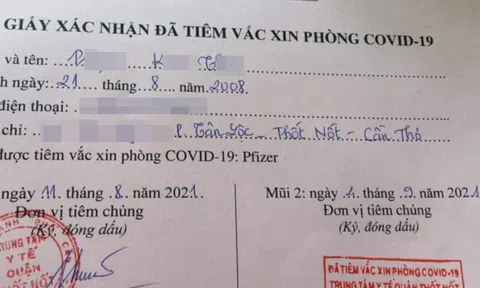 Diễn biến mới vụ 57 trẻ ở Cần Thơ được tiêm vắc-xin Covid-19