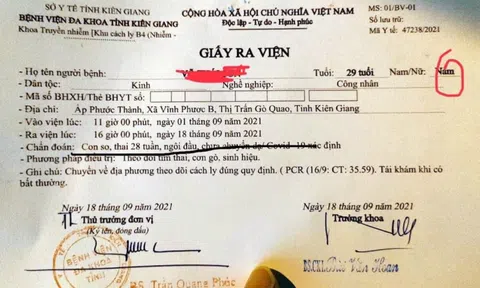 Làm rõ vụ người đàn ông mắc Covid-19 bị ghi nhầm... đang mang thai 28 tuần