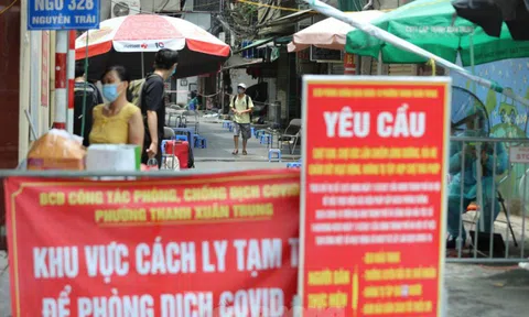 Hà Nội cách ly khu vực 'ổ dịch' ở phường Thanh Xuân Trung đến 28/9