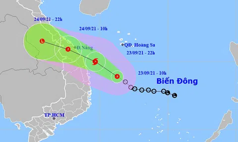 Áp thấp nhiệt đới khả năng mạnh lên thành bão, hướng vào Đà Nẵng đến Bình Định