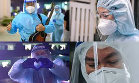 Lê Minh bị sốc vì mất nước, Khả Như khó thở vì mặc đồ bảo hộ