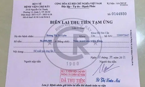 Làm giả biên lai bệnh viện Chợ Rẫy lừa thu tiền tạm ứng viện phí