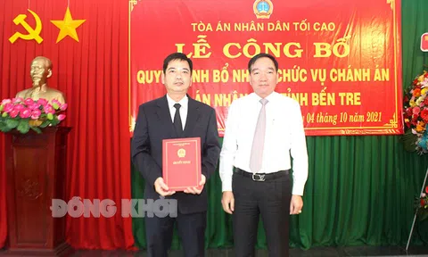 Bến Tre có tân Chánh án toàn an nhân dân tỉnh