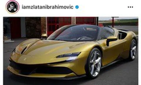 Ibrahimovic mua siêu xe Ferrari SF90 Stradale mừng sinh nhật 40 tuổi