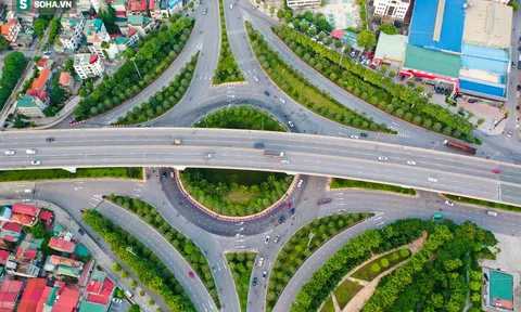 Cận cảnh 2 nút giao thông khổng lồ đẹp như tranh vẽ, đắt tiền và hiện đại bậc nhất Thủ đô