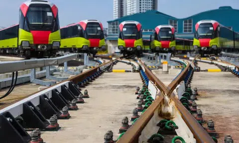 Cận cảnh 10 đoàn tàu tuyến Metro Nhổn - ga Hà Nội sẵn sàng chạy thử nghiệm