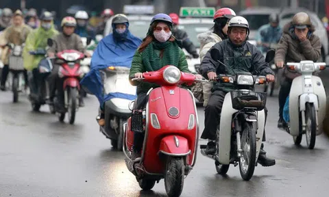 Gió mùa Đông Bắc tràn xuống, Hà Nội mưa rét