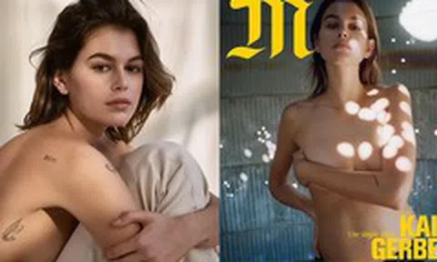 Con gái Cindy Crawford gây sốc khi chụp ảnh bán khỏa thân