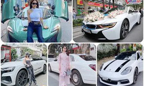 Ngắm dàn xe hàng chục tỷ đồng của vợ chồng Diệp Lâm Anh