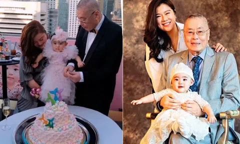 Nghệ sĩ 82 tuổi mừng thôi nôi con gái