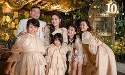Vũ Thu Phương hạnh phúc cùng chồng đại gia và 4 con