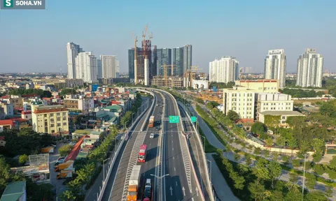 ẢNH: Đường cao tốc trên cao đẹp như 'trời Âu' ở thủ đô sắp được kết nối tiện lợi bất ngờ