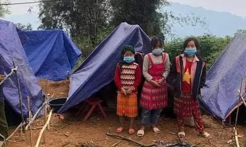 Thông tin về bức ảnh 'khu cách ly tập trung của học sinh chỉ có tấm bạt và manh chiếu'