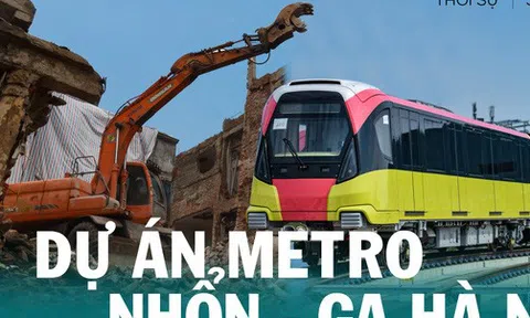 Xây trước tuyến Cát Linh-Hà Đông 1 năm, dự án Metro Nhổn-Ga Hà Nội vẫn chưa xong mặt bằng