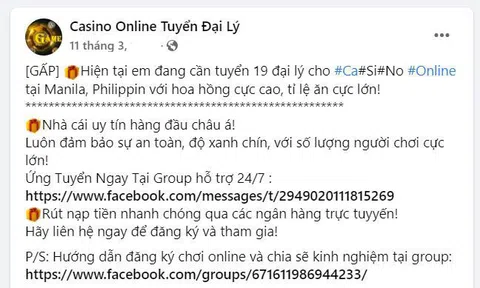 Lật tẩy sới bạc online xuyên quốc gia: Đủ cách móc túi con bạc