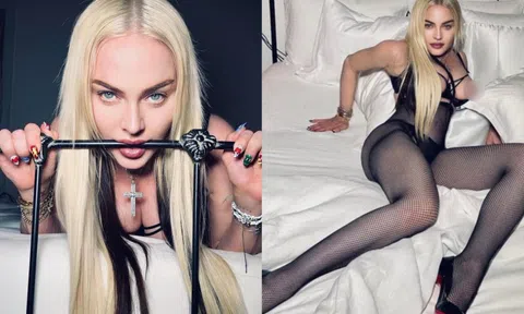 Madonna bị chỉ trích vì khoe thân táo bạo ở tuổi 63