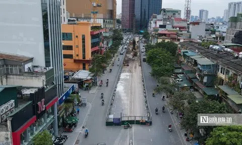 Hà Nội: Toàn cảnh thi công dự án cầu vượt chữ C trị giá 150 tỷ đồng