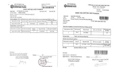 Đồng Nai: Cảnh báo tình trạng làm giả giấy xét nghiệm SASR-CoV-2