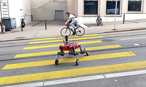 Con robot 4 chân này có thể chạy với tốc độ 23 km/h để giao hàng tới tận cửa nhà bạn