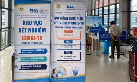 Dừng dịch vụ test nhanh Covid-19 cho hành khách tại sân bay Nội Bài