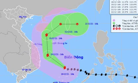 Bão số 9 gây mưa lớn từ Thừa Thiên - Huế đến Khánh Hòa