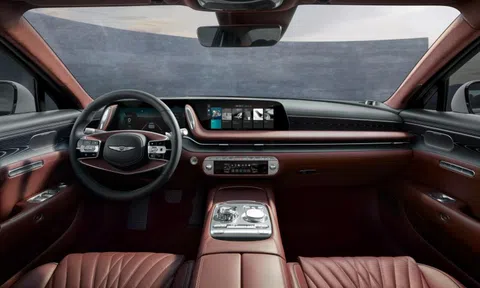 Nội thất Genesis G90 2022 'sang chảnh' không kém Mercedes S-Class