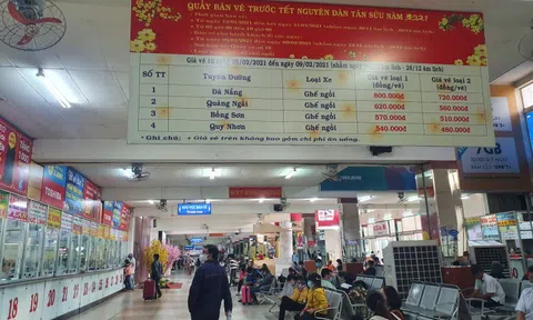 Xe đò Tết: Dự báo khách giảm 40%, giá vé tăng 40% đến 60%