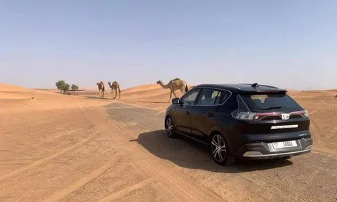 Xe điện VinFast VF e34 chạy thử tại Dubai