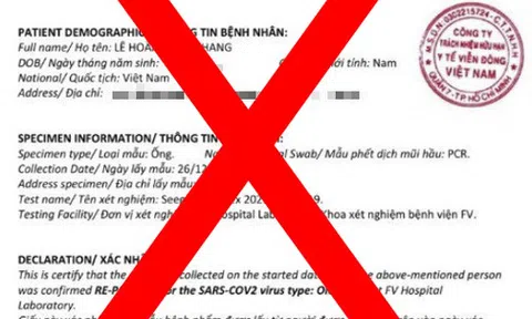 Bệnh viện FV lên tiếng về thông tin "ca Covid-19 đầu tiên mang biến thể Omicron ở TP HCM"