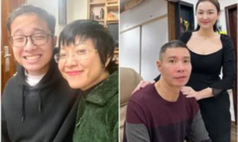 Thảo Vân hạnh phúc bên con trai, Công Lý chụp với người quen