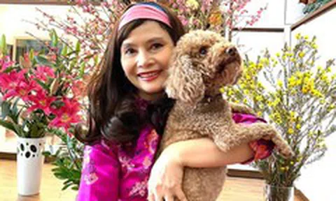 Tuổi xế chiều của NSND Minh Châu: Trẻ đẹp và bình yên bên chú chó nhỏ