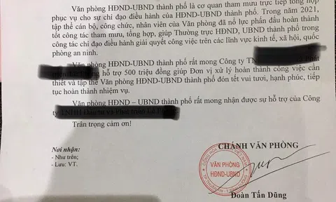 Diễn biến mới vụ công văn "xin tiền" của Văn phòng UBND TP Thuận An