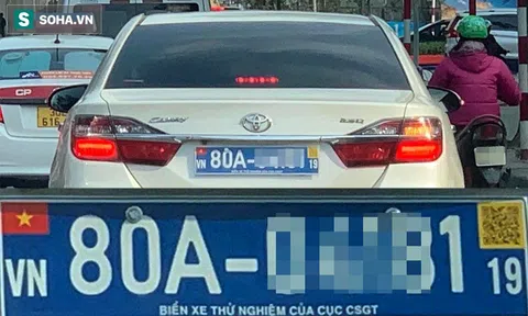 Soi chi tiết đặc biệt trên biển số xe Cục CSGT đang thử nghiệm-giống biển số ở châu Âu?