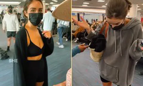 'Mỹ nhân gợi cảm nhất thế giới' bị yêu cầu mặc thêm áo để lên máy bay