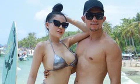 Lương Bằng Quang khoe thân hình vạm vỡ bên bạn gái Ngân 98