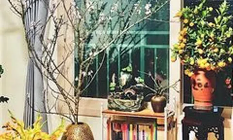 Không gian ấm cúng đầy hương vị Tết nhà NSND Tự Long