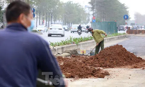 Gần Tết đại lộ nghìn tỷ ở Thủ đô vẫn đào bới sau 2 năm thông xe