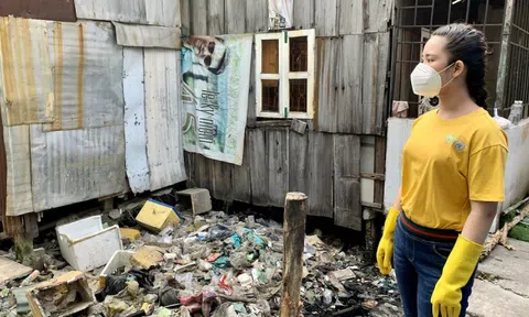 Bella Vũ cùng 'soái ca nhí' Gia Khiêm dọn sạch rác bảo vệ môi trường