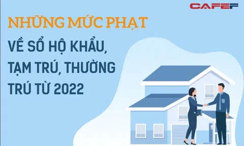 INFOGRAPHIC: Những mức phạt về sổ hộ khẩu, tạm trú, thường trú từ 2022