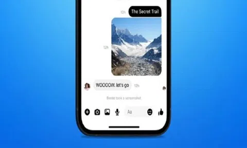Facebook Messenger sẽ có thông báo khi màn hình trò chuyện riêng tư