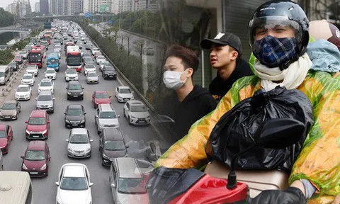 Ảnh: Mới mùng 4 Tết, người dân đã ùn ùn trở về Hà Nội, cao tốc Pháp Vân - Cầu Giẽ cửa ngõ phía Nam ùn tắc kéo dài