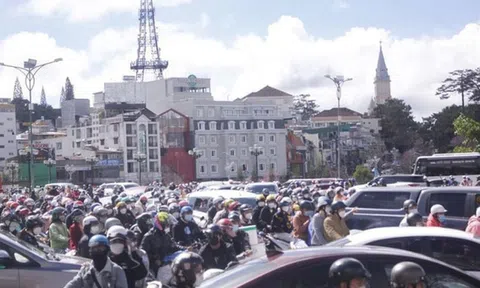 Đà Lạt "vỡ trận", chủ nhà nghỉ kêu cứu: Đừng lên nữa, hết sức chứa rồi!