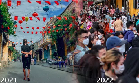 Khung cảnh trái ngược qua 2 cái Tết ở Hội An: Phố cổ đã đón hàng nghìn du khách trở lại