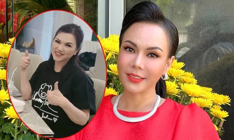 Việt Hương đăng ảnh hội ngộ bà xã Chí Tài tại Việt Nam