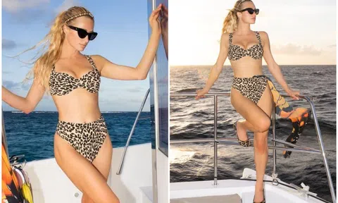 Paris Hilton diện bikini gợi cảm mừng tuổi 41