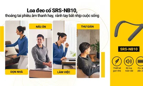 Sony ra mắt loa đeo cổ không dây SRS-NB10 giá 3,5 triệu