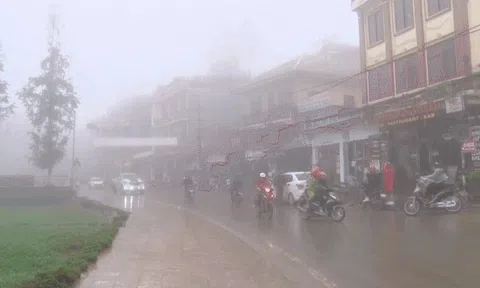 Clip: Sa Pa rét nhất từ đầu đông, nhiệt độ chỉ còn 1,8 độ C