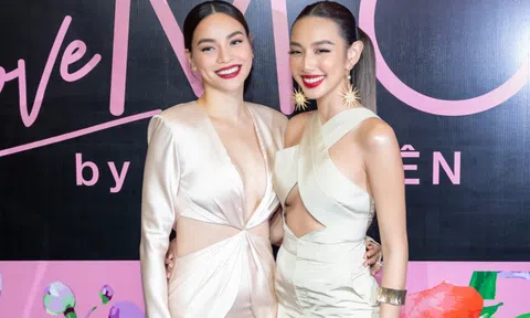 Hoa hậu Nguyễn Thúc Thùy Tiên đọ dáng sexy cùng Hồ Ngọc Hà