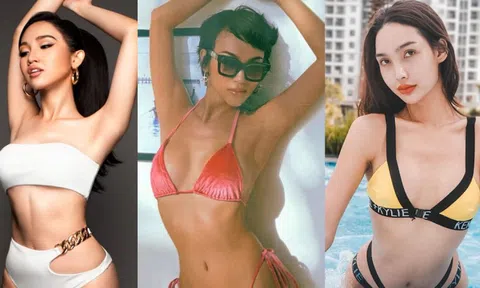 Dàn thí sinh chuyển giới 'Hoa hậu Hoàn vũ Việt Nam' nóng bỏng khi diện bikini